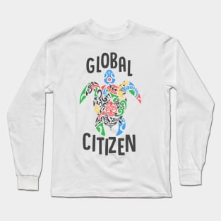 Global citizen turtle Long Sleeve T-Shirt